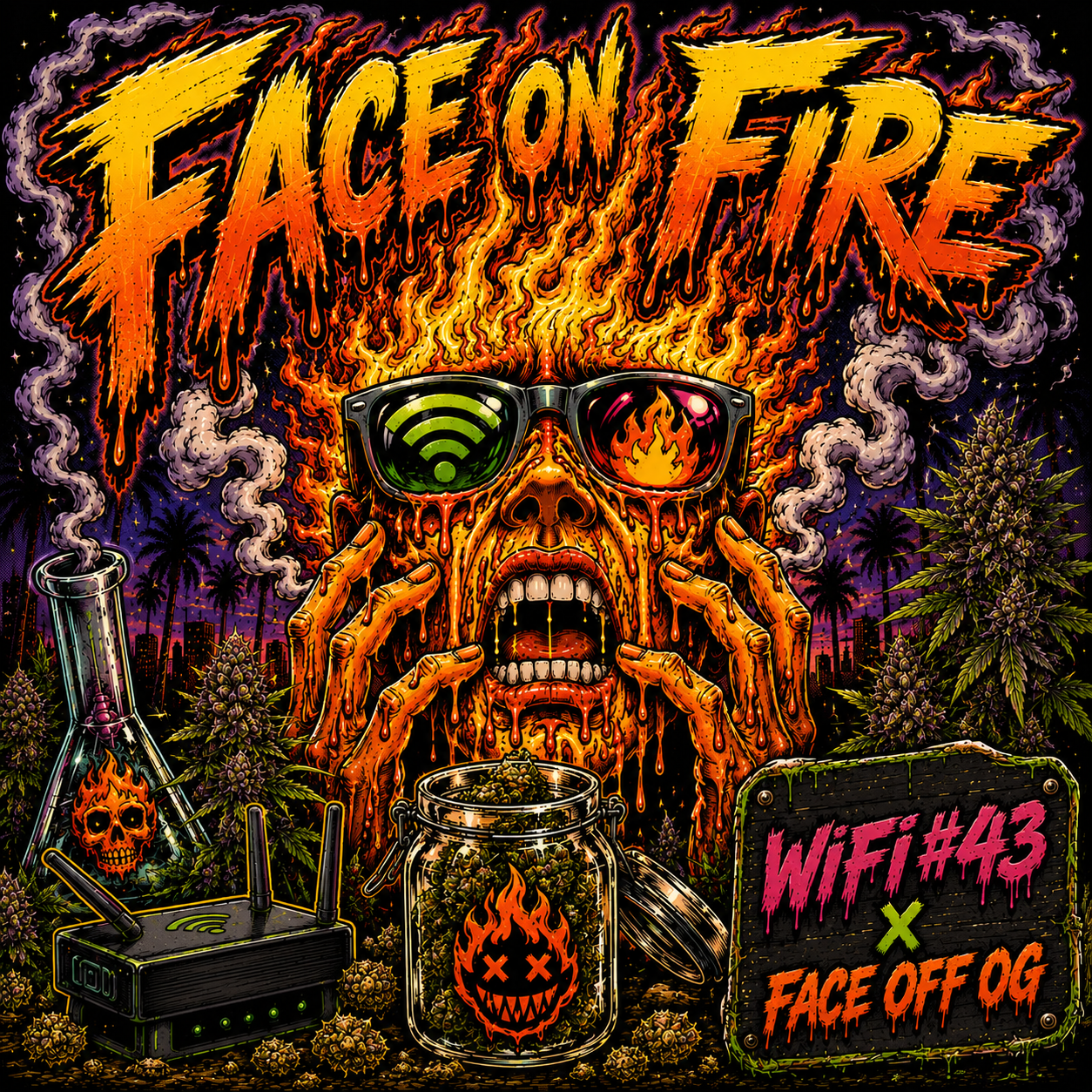 FACE ON FIRE