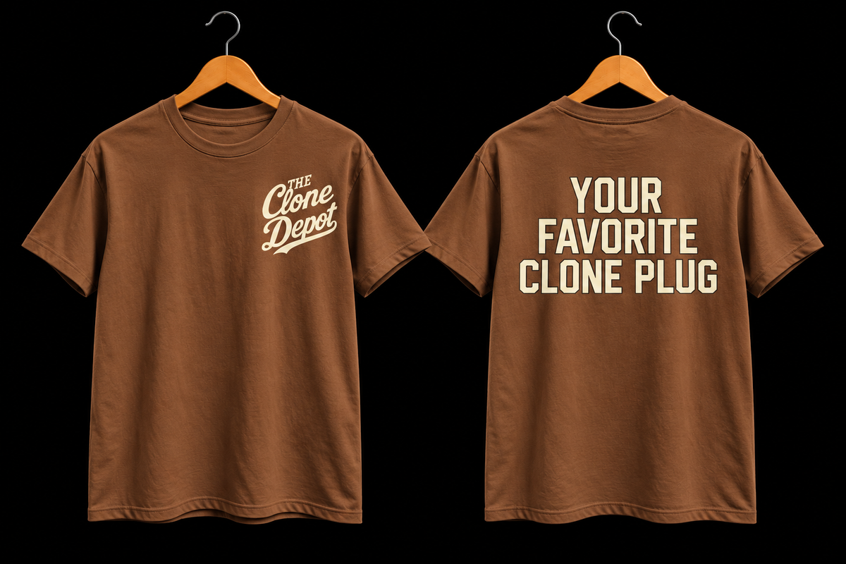 Clone Plug T-shirt (Brown/Cream)