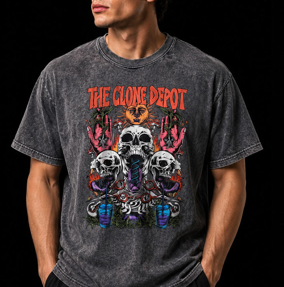 TCD Skulls T-Shirt (GREY)